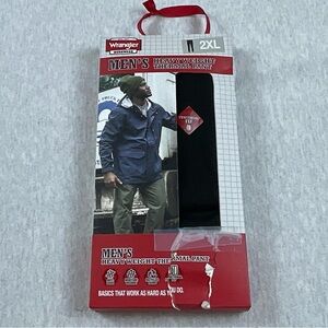 Wrangler Workwear Men's Heavyweight Thermal Pants AntiOdor functional fly black